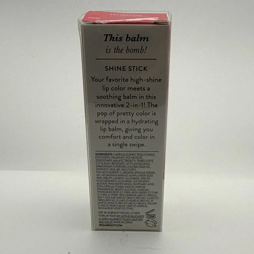 Laura Geller Shine Stick Moisturizing Lip Color With Balm in Blossom .1 oz New